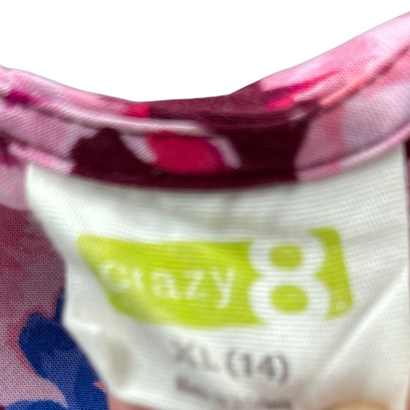 Crazy 8 Floral Long Sleeve Blouse Girls XL 14 - Picture 7 of 8